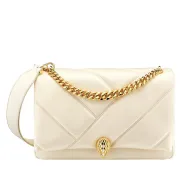 Bvlgari Serpenti Diamond Blast Shoulder Bag In Creamy White Leather For Luxury Style #A51665 Bvlgari Serpenti Diamond Blast Shoulder Bag In Creamy White Leather For Luxury Style #A51665