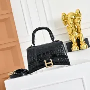 Balenciaga Hourglass Croc Embossed Handbag 19x8x21cm #A64986 Balenciaga Hourglass Croc Embossed Handbag 19x8x21cm #A64986