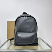 Burberry Leather Backpack With Embossed Detail And Sleek Design #A51528 Burberry Leather Backpack With Embossed Detail And Sleek Design #A51528