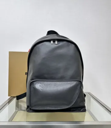 Burberry Leather Backpack With Embossed Detail And Sleek Design #A51528 Burberry Leather Backpack With Embossed Detail And Sleek Design #A51528