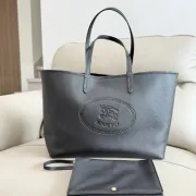 Burberry Black Leather Tote Bag 2221 #A55696 Burberry Black Leather Tote Bag 2221 #A55696