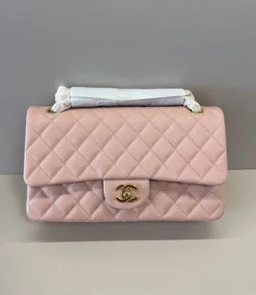 Authentic CHANEL Classic Flap Bag in Light Caviar Leather good Hardware Wide 25cm #A54379 Authentic CHANEL Classic Flap Bag in Light Caviar Leather good Hardware Wide 25cm #A54379