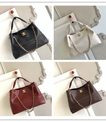 Chanel AS5634 Suede & Leather Tote Bag with Chain Strap Size 36x24x12CM #A62912 Chanel AS5634 Suede & Leather Tote Bag with Chain Strap Size 36x24x12CM #A62912