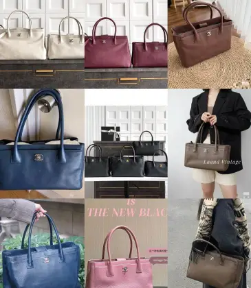Chanel Cerf Tote Bag Leather Handbag 24x36x14cm #A63844 Chanel Cerf Tote Bag Leather Handbag 24x36x14cm #A63844