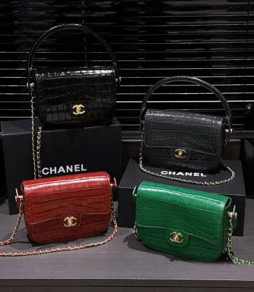 Chanel Croc Emboss Mini Handle Flap AS6424 14×19×5.5cm #A67254