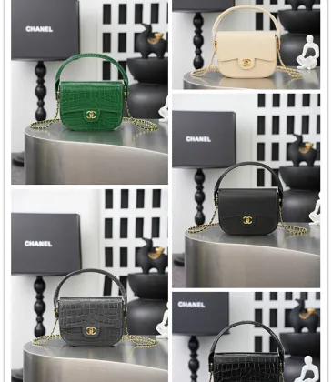 Chanel Croc Leather Mini Handle Hobo Bag 6424 #A67250