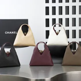 Chanel Lambskin Quilted Triangle Tote 6392 #A67251
