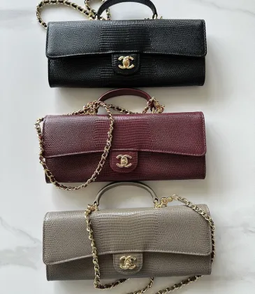 Chanel Lizard Chain Clutch AP5370 25×9.5×5cm #A67238
