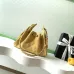 Chanel Mini Suede Bucket Bag  Retro Coin Button  Drawstring  Quilted  Classic Chain #A60143
