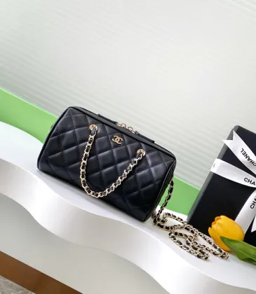 Chanel Mini Timeless Classic Barrel Bag with Chain Black #A49781 Chanel Mini Timeless Classic Barrel Bag with Chain Black #A49781
