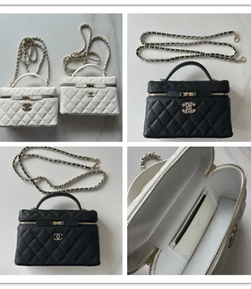 Chanel Quilted Vanity Bags With Chain Straps Showcasing Timeless Design and Luxury Details#A50414 Chanel Quilted Vanity Bags With Chain Straps Showcasing Timeless Design and Luxury Details#A50414
