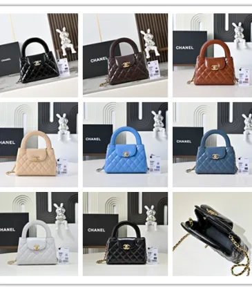 Chanel Quilted Kelly Top Handle Chain Bag 13x19x7cm #A63823 Chanel Quilted Kelly Top Handle Chain Bag 13x19x7cm #A63823