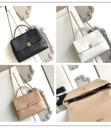 Timeless Chanel Classic Flap Bags In Black White And Beige Tones #A53498 Timeless Chanel Classic Flap Bags In Black White And Beige Tones #A53498