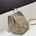 Small Hippie Backpack Drawstring Bucket Bag with Vintage Gold Coin Buttons and Diamond Pattern and Vintage Black and Gold Bag #A54522