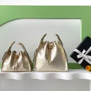 Chanel Gold Quilted Bucket Bags With Signature Hardware And Chain Details #A53501 Chanel Gold Quilted Bucket Bags With Signature Hardware And Chain Details #A53501