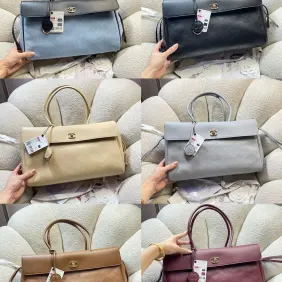 Chanel Caviar Bowling Tote Bag AS6428 22×38×17cm #A67253