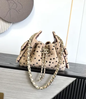 Chanel Leopard Print Chain Bucket 5631 22×20×10cm #A67229 Chanel Leopard Print Chain Bucket 5631 22×20×10cm #A67229