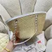 Chanel Straw Leather Basket Bag AS5951 18×41×13cm #A67247