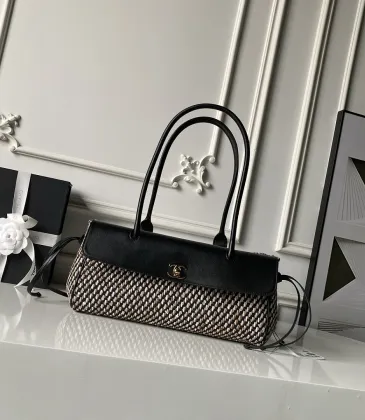 Chanel Tweed Leather Barrel Bag AS6288 15×30.5×11.5cm #A67234