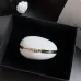 Chanel White Acrylic Oval Evening Clutch AS6269 #A66144