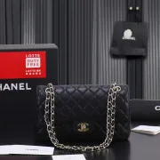 Chanel Classic Flap Bag In Black Caviar Leather Timeless Luxury Accessory #A51771 Chanel Classic Flap Bag In Black Caviar Leather Timeless Luxury Accessory #A51771