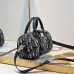 DIOR Blue Oblique Print Fabric Bag #A61246