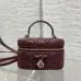 Dior Cannage Vanity Makeup Bag with Handle 5836 #A66131