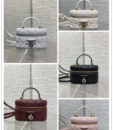 Dior Cannage Vanity Makeup Bag with Handle 5836 #A66131