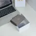 Dior Caro Glycine Wallet S4206 Grey 11x2.5x7.5cm #A62935