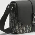 Dior Heritage Oblique Canvas &amp; Leather Messenger Bag 23×17.5×6cm #A65010
