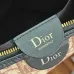 Dior Jett Vintage Oblique Jacquard Shoulder Bag Gold CD Buckle Mini Underarm Handbag #A65968