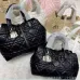 Dior  Toujours Tote Bag Featuring Signature Cannage Quilting And Gold Charms #A60354