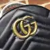 Gucci Black Chevron Quilted GG Mini Leather Backpack 476671 #A66541