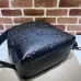 Gucci Black Embossed GG Leather Large Men Backpack 766932 #A66535