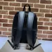 Gucci Black Embossed GG Leather Large Men Backpack 766932 #A66535