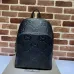 Gucci Black Embossed GG Leather Large Men Backpack 766932 #A66535