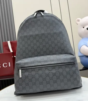 Gucci Grey GG Canvas Large Capacity Travel Backpack A0020S #A66526