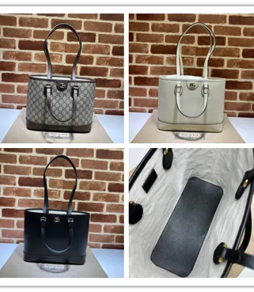 Gucci GG Monogram and Leather Tote Bag Collection in Varied Hues size:30×24×12cm #A53690 Gucci GG Monogram and Leather Tote Bag Collection in Varied Hues size:30×24×12cm #A53690