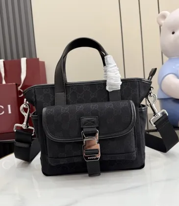 Gucci 854743 Medium Messenger Bag - Black Canvas & Leather #A60913 Gucci 854743 Medium Messenger Bag - Black Canvas & Leather #A60913