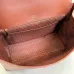 Gucci Brown Leather Web Stripe Horsebit Flap Handbag 875019 #A66543