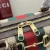 Gucci GG Canvas Handbag 866734 Beige 38.5x22.5x13cm #A62930