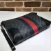 Gucci GG Canvas Web Stripe Clutch 523603 Beige 30.5x24x4.5cm #A62944