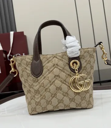 Gucci GG Marmont Quilted Canvas Tote Bag, 17.5 x 17 x 12.5 cm #A63209 Gucci GG Marmont Quilted Canvas Tote Bag, 17.5 x 17 x 12.5 cm #A63209