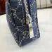 Gucci Mini Zipper Denim Pouch Travel Makeup Clutch Bag 875801 #A66528