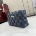 Gucci Mini Zipper Denim Pouch Travel Makeup Clutch Bag 875801 #A66528