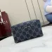 Gucci Mini Zipper Denim Pouch Travel Makeup Clutch Bag 875801 #A66528