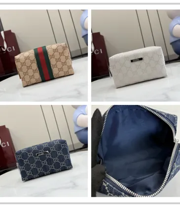 Gucci Mini Zipper Denim Pouch Travel Makeup Clutch Bag 875801 #A66528
