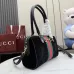 Gucci Web Stripe Horsebit Handbag 866732 Black 28x15x10cm #A62942