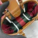Gucci-Inspired Mini Top Handle Bag - Beige &amp; Ebony Canvas Crossbody Bag #A60244