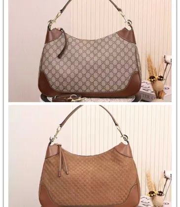 Gucci 855251 Hobo Shoulder Bag - Original Matte Brown Leather #A60517 Gucci 855251 Hobo Shoulder Bag - Original Matte Brown Leather #A60517